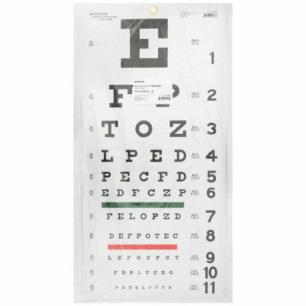 Mckesson Eye Test Chart, 5PK 63-3050